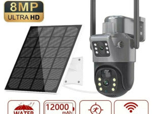 4G WIFI ROTIRAJUĆA DUPLA KAMERA SA SOLARNIM PANELOM 8 MPX