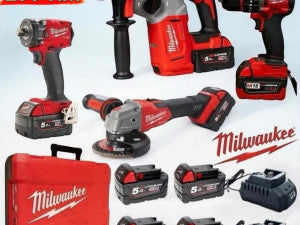 MILWAUKEE SET 4/1 BUŠILICA,ODVIJAČ, HILTI,BRUSILICA