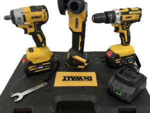 DEWALT AKU SET 3/1 BUŠILICA, BRUSILICA, ODVIJAČ