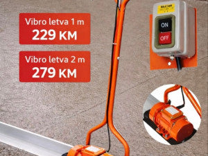 ELEKTRIČNA VIBRO LETVA ZA RAVNANJE BETONA 1 I 2 METRA