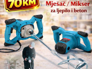MJEŠAČ MIKSER ZA BOJU,LJEPILO,BETON 2800 W