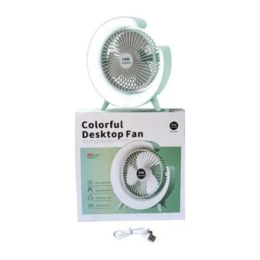 ŠARENI STOLNI VENTILATOR SA LED OSVJETLJENJEM