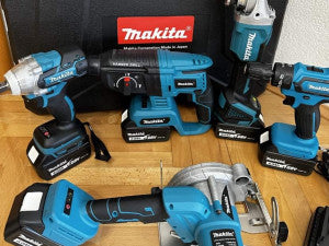 MAKITA AKU SET 5/1 BUŠILICA, BRUSILICA,ŠTEMALICA,ODVIJAČ,CEKULAR