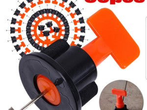 NIVELATORI ZA PLOČICE S KLJUČEM SET 50 KOMADA