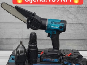 VIŠENAMJENSKI MAKITA ALAT 3/1 BUŠILICA, ODVIJAČ, PILA, NASTAVCI