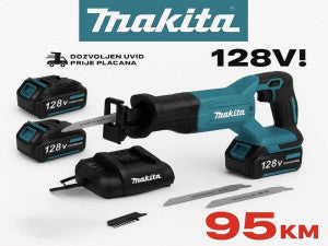 MAKITA AKU RECIPROČNA PILA ZA KOSTI,DRVO,METAL 128 V