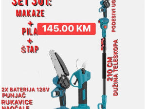 MAKITA AKU SET 3/1 PILA,MAKAZE, TELESKOP