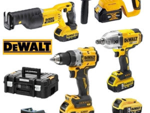 DEWALT SET 5/1 BUŠILICA, ODVIJAČ, ŠTEMALICA, BRUSILICA,PILA 128 V