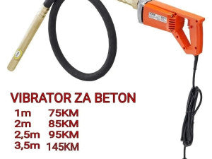 VIBRATOR ZA BETON 1,2,2.5,3.5 METRA