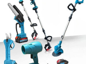 MAKITA SET 5/1 MAKAZE, PILA,TRIMER, PUHAČ, TELESKOP