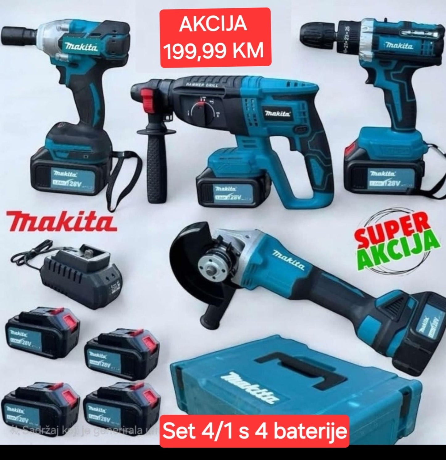 AKU MAKITA SET 4/1